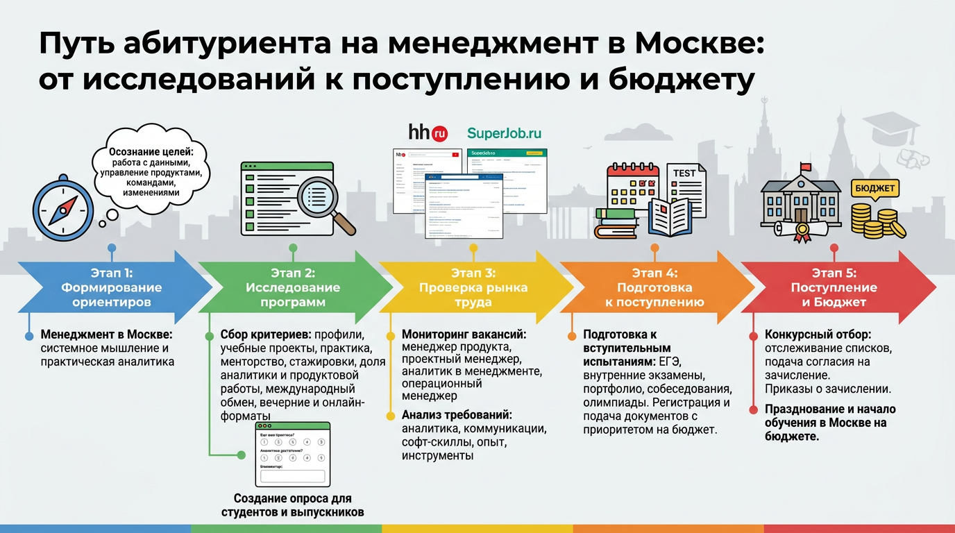 Путь абитуриента на менеджмент